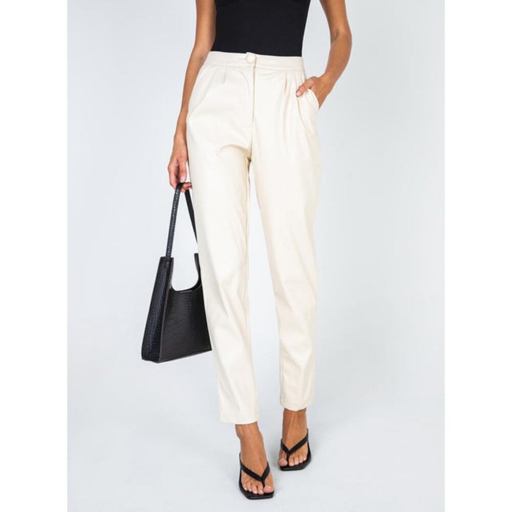 Faux leather pants Princess Polly exclusive 8 Vegan Preppy Casual Punk